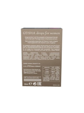 Збуджуючі краплі для жінок SHIATSU Geisha, 30мл