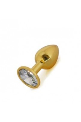 Golden Anal Cork Gold Metal Diamond, 8,5x3,5cm