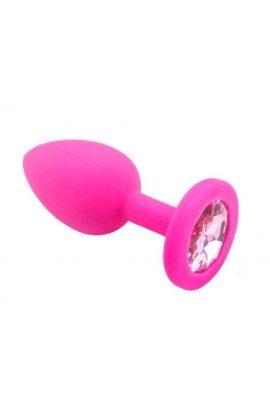 Silicone Anal Pink Silicone Light Pink, 7.5x2.8cm