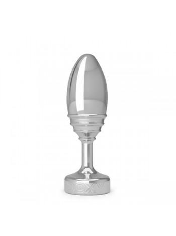 Алюмінієва анальна пробка Doxy Ribbed Butt Plug, 7х3,5см