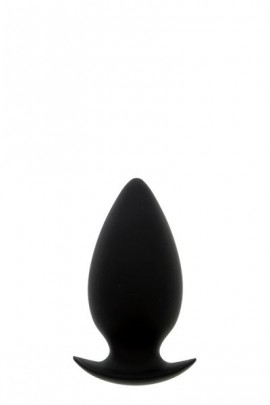 Силиконовая анальная пробка BOOTYFUL LARGE BLACK, 10х5см