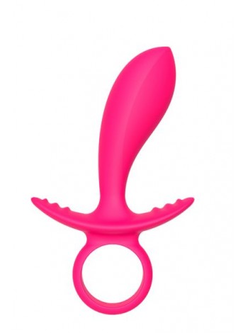 Анальный стимулятор с кольцом SILICONE ANAL FINGER, 9х3см