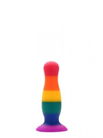 Райдужна анальна пробка COLOURFUL LOVE PLUG, 10,5х2,8см