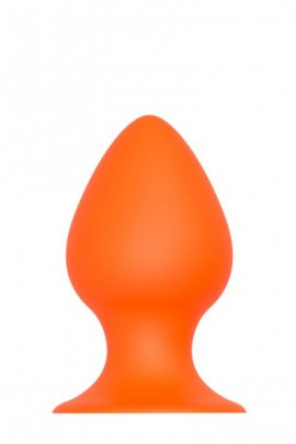 Анальная пробка с присоской ORANGE PLUG WITH SUCTION CUP, 11х6,3см