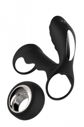 Вібратор-насадка на член MIDNIGHT MAGIC HYPERION REMOTE, бездротове керування