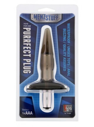 Анальна вібропробка MENZSTUFF PURRFECT PLUG, SMOKE
