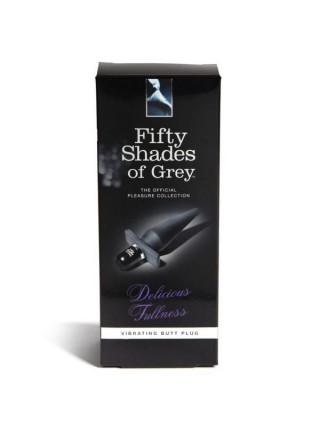 Вибрирующая анальная пробка 50 оттенков серого Delicious Fullness