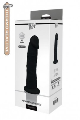 Термоактивный фаллоимитатор REAL LOVE 9 черный, 22х5см