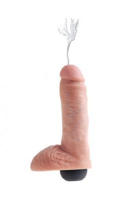 FalloMimitator with imitation of seeds KC 8 Squirting Cock, Flesh