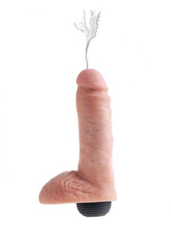 FalloMimitator with imitation of seeds KC 8 Squirting Cock, Flesh