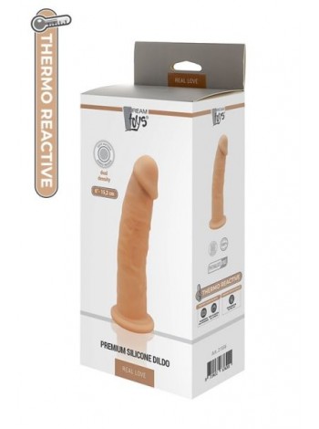 Термоактивный фаллоимитатор REAL LOVE 6inch Flesh, 15х3см