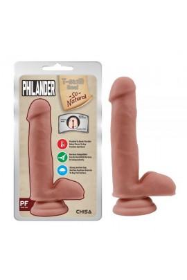 Фаллоимитатор с хребтом Philander Flesh