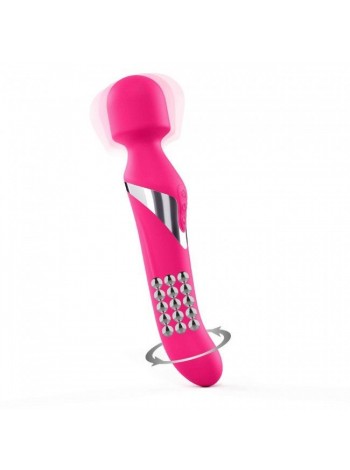 Vibrating machine with Dorcel Dual Orgasms Magenta rotation
