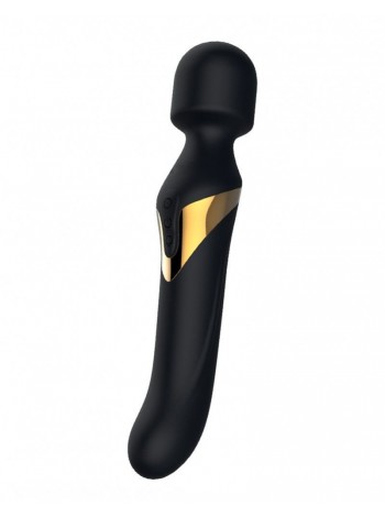 Double-sided vibro massager with Dorcel Dual Orgasms Gold rotation