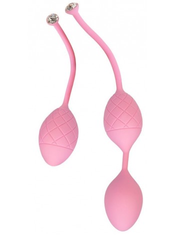 Вагинальные шарики PILLOW TALK - Frisky Pink with Swarovski crystal