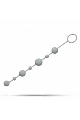 Anal beads Grey Silicone, diameter 1.2-2.5 cm