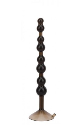 Anal chain with suction cup Love Throb Black, 17.8x1,5cm