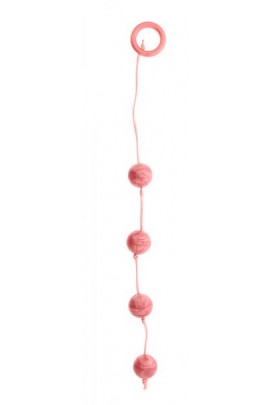 Анальний ланцюжок GOOD VIBES ANAL BEADS LARGE, PINK, діаметр 2,6 см