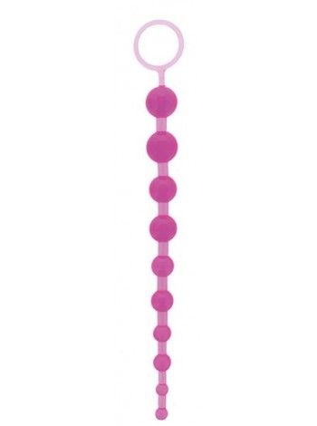 Гелевий анальний ланцюжок NMC Oriental Jelly Butt Beads 26см, PURPLE