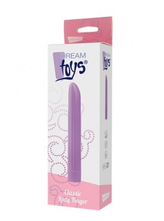 Вибратор DREAM TOYS CLASSIC LADY FINGER PURPLE, 16х2,5см