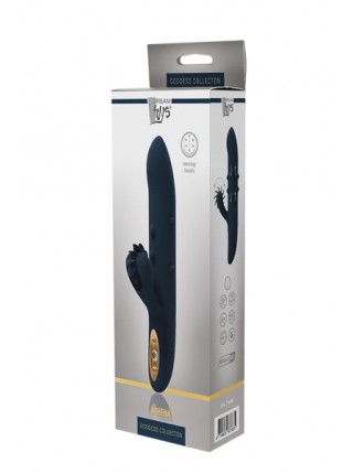 Вібратор з функцією рухомих кульок і стимуляцією клітора GODDESS ATHENA