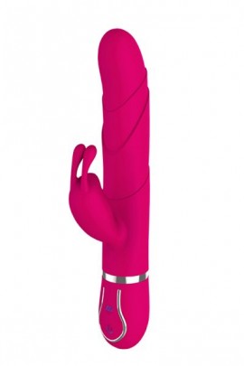Двухмоторный вибратор-кролик DREAM TOYS FLORAL FANTASY, розовый