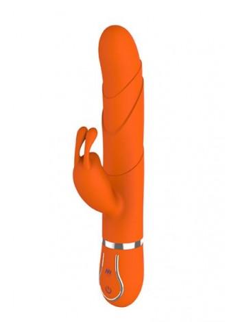 Two-Dream Vibrator-Rabbit Dream Toys Floral Fantasy, Orange