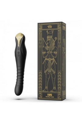 Vibrator with friction and control with smartphone Zalo King, Obsidian Black