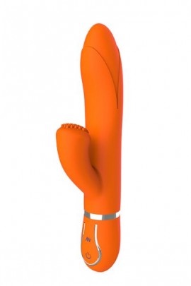 Vaginal-clitoral stimulator Dream Toys Tender Tulip, Orange