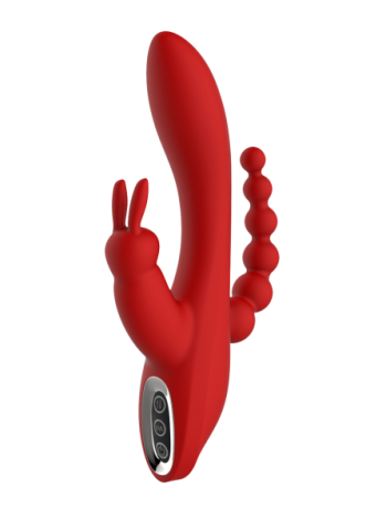 Тройной вибратор RED REVOLUTION HERA, анальная, вагинальная, клиторальная стимуляции