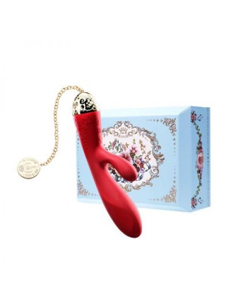 Вібратор-кролик з функцією управління зі смартфона ZALO Rosalie, Bright Red