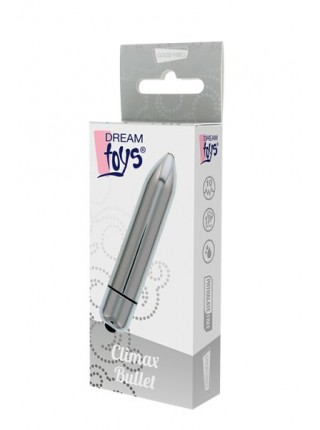 Виброигрушка DREAM TOYS 10-SPEED CLIMAX BULLET SILVER, 8,5х1,5см