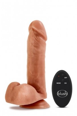 Беспроводной фаллоимитатор с вибрацией DR. SKIN 8INCH WIRELESS REMOTE DILDO, 20х4,4см