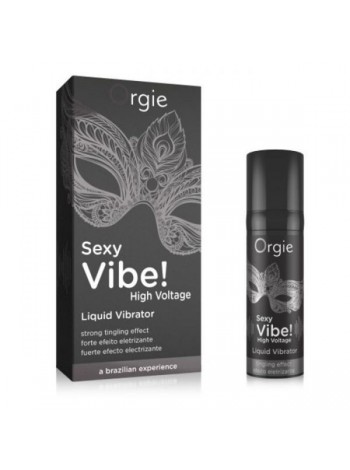 Liquid Vibrator Orgie Sexy Vibe High Voltage Intensive Vibration, 15 ml