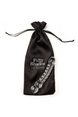 Скляний фалоімітатор Fifty Shades of Grey Drive Me Crazy Glass Massage Wand, 17,8х3,6см