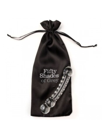 Скляний фалоімітатор Fifty Shades of Grey Drive Me Crazy Glass Massage Wand, 17,8х3,6см