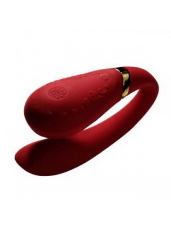 Вібратор для пар з керуванням зі смартфона ZALO Fanfan, Bright Red