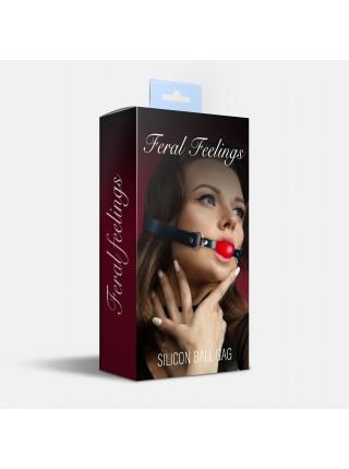 Кляп силиконовый Feral Feelings Silicon Ball Gag Black/Red