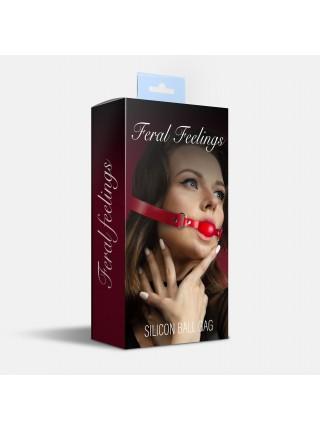 Кляп силиконовый Feral Feelings Silicon Ball Gag Red/Red