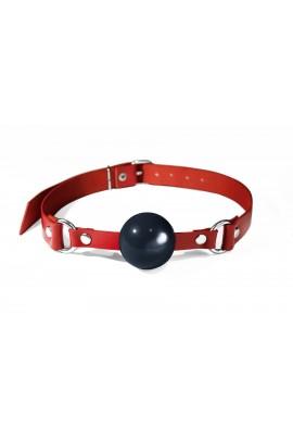 Silicone Faral Feral Ferals Silicon Ball Gag Red/Black