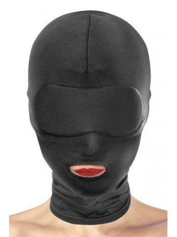Mask on the head with an open mouth for BDSM Fetish Tentation Open Mouth Hood
