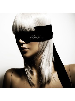 Повязка на глаза, лента для связывания из сатина 2-в-1 Bijoux Indiscrets: Shhh