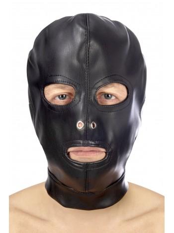 Hood for BDSM with open eyes and mouth Fetish Tentation Open Mouth and Eyes BDSM HOOD
