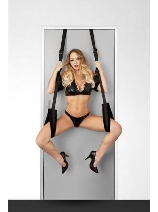 Секс-качели на дверь Fetish Tentation Door Straps с маской на глаза