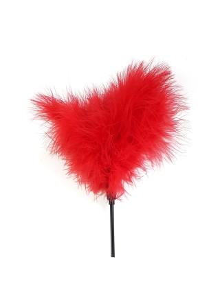Лоскітка червона Art of Sex - Feather Paddle, перо молодого індика