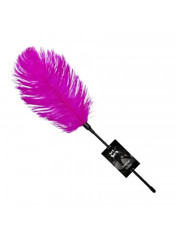 Tickler with ostrich feather Art of Sex - Feather Tickler, color Dark pink