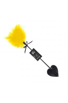 Лоскітка зі шлепалкою Піка Art of Sex - Puff Peak, колір Жовтий