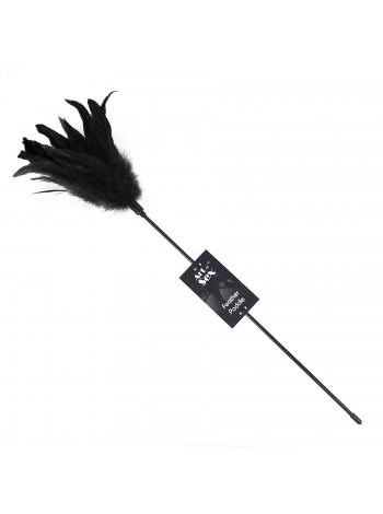 Tickler black Art of Sex - Feather Paddle, young rooster feather