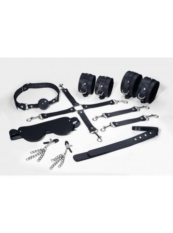 Faral Feral Feelings BDSM Kit 7 Black, handcuffs, jokes, conctor, mask, paddl, clamp, clamps