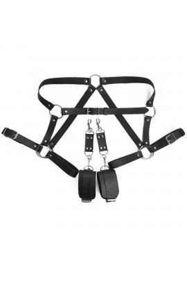 Бондажный набор Art of Sex - Bondage set Anasteisha, черный, XS-M